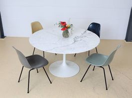 Knoll Wohnbedarf Tulip Esstisch E. Saarinen Marmor | Vintage