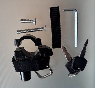 Schlösser: Helm Sichern am Velo / Töff Diebstalsicher Abschliessen – Neu und originalverpackt aus Neuenkirch von JCQ 4