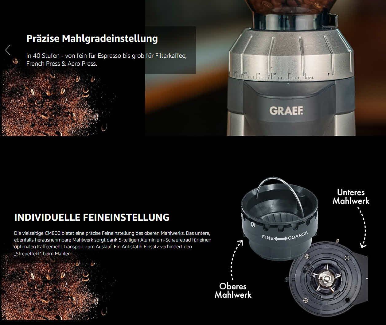 Appareils de cuisine: GRAEF CM800 - Elektrische Kaffeemühle – D'occasion à Niederhelfenschwil par Rol9527 1