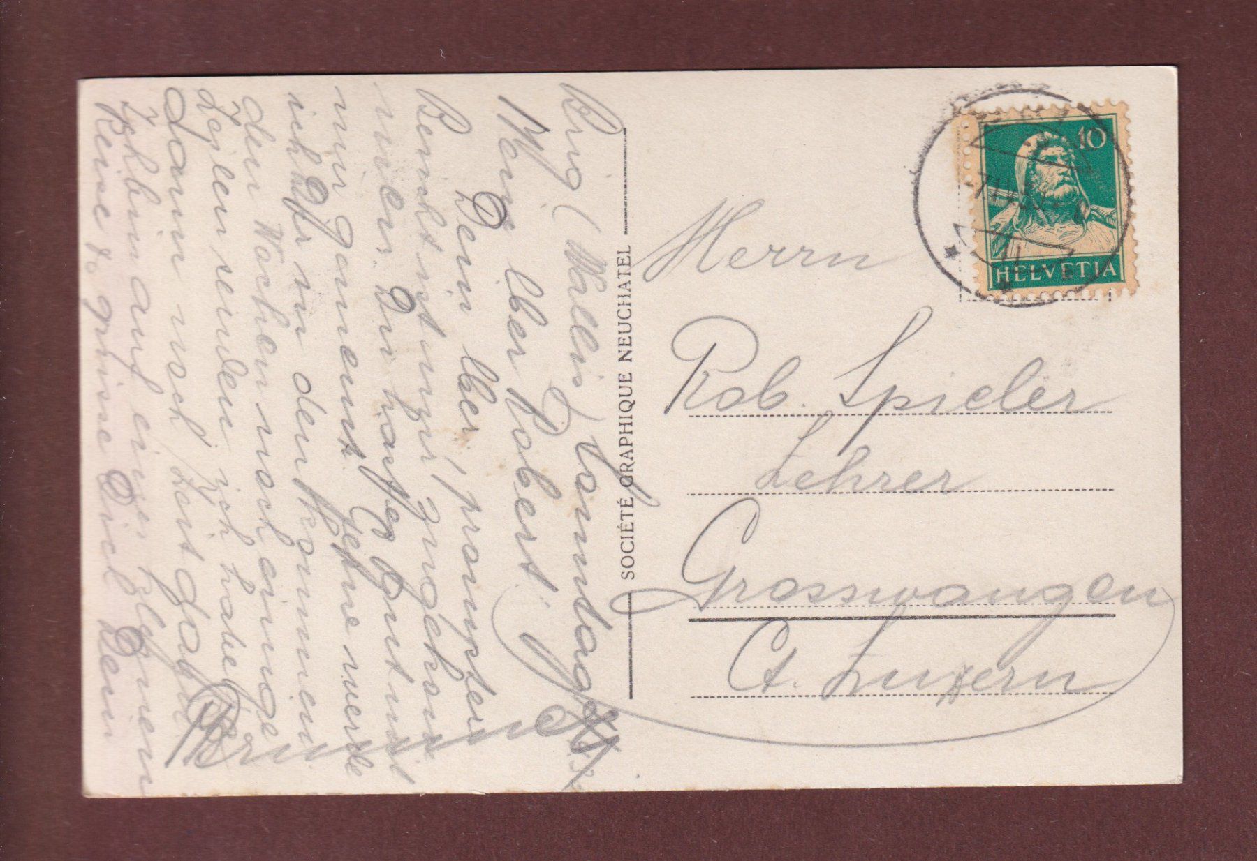 Ansichtskarten: BRIG - Teilansicht - 1930 – Gebraucht aus Pully von nicecards-shop 1