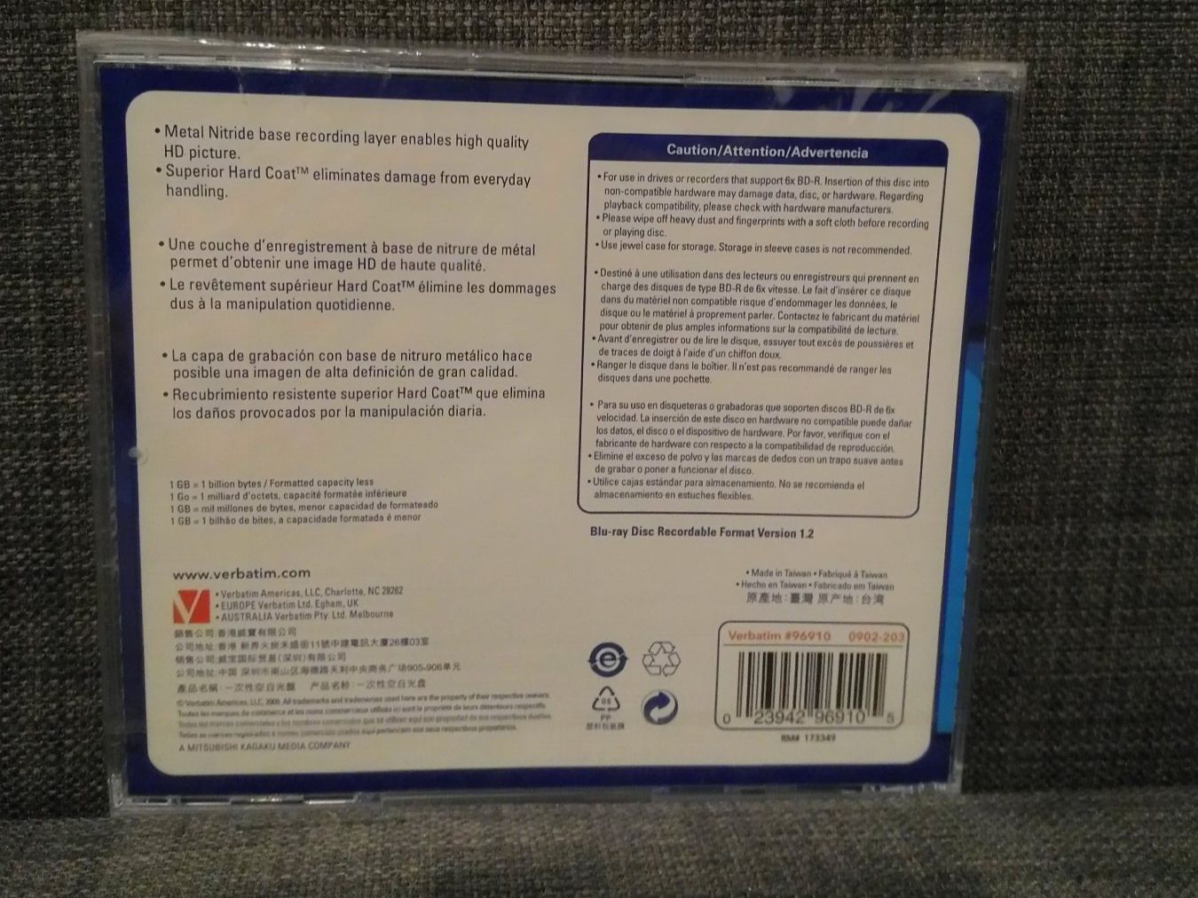 Alle DVDs: Verbatim BD-R Blu-ray Disc Rohling – Neu und originalverpackt aus Basel von sim_qd8z 1