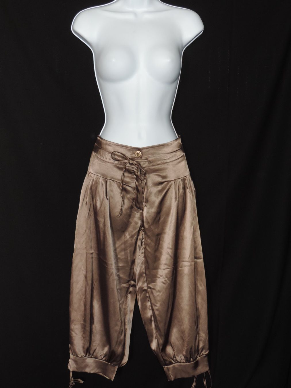 Hosen: corsaire ample brun scintillant – Gebraucht aus Genève von Axelle333