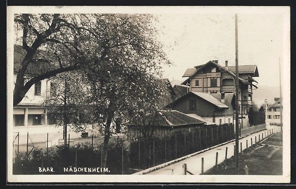 Cartoline postali: Baar, Mädchenheim, von der Strasse gese – Usato da Berlin venduto da bartko-reher