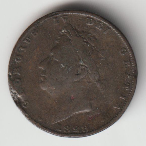 1830 Britische Nickel-Münze Replik – George IV, Walisisches Imperium, Versilbert, Sammlerstück