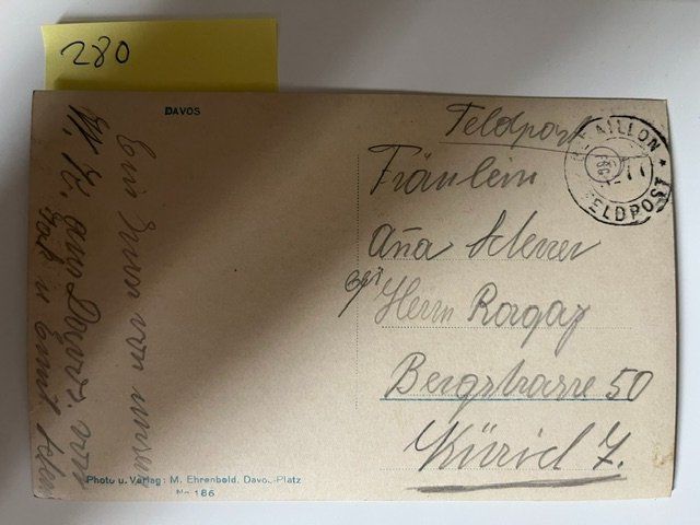 Cartes postales: Alte Ansichtskarte Davos mit Hotel und Bergpanorama, alt – D'occasion à Niederwil AG par dahu75 1
