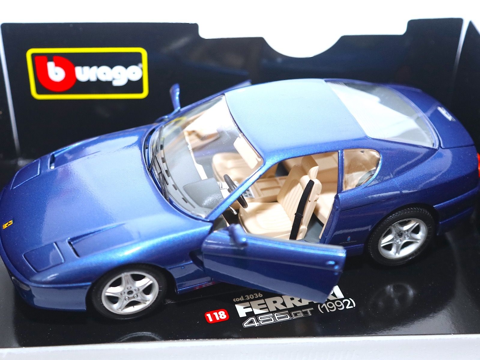 Ferrari Modellini d'auto: FERRARI 456 GT1992 E1/18 METALL BURAGO – Nuovo e nell'imballaggio originale da Ipsach venduto da Merlux 2
