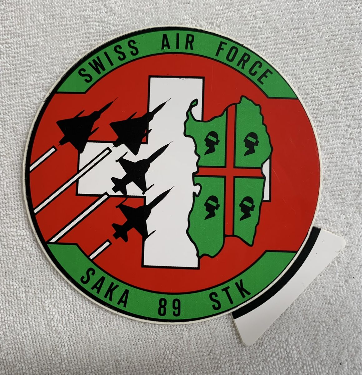 Aufkleber: Aufkleber SAKA 89 Schweizer Luftwaffe  – Gebraucht aus Esslingen von Gargamel011