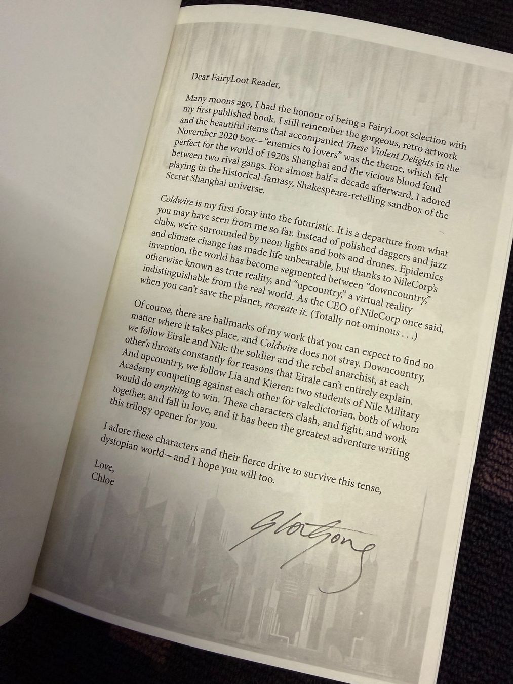 Libri: Chloe Gong - "Coldwire" - Fairyloot – Nuovo e nell'imballaggio originale da Eichberg venduto da Lolapop18 4