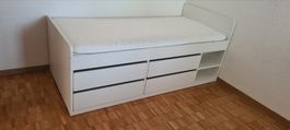 Ikea Släkt Bett mit 4 Schubladen