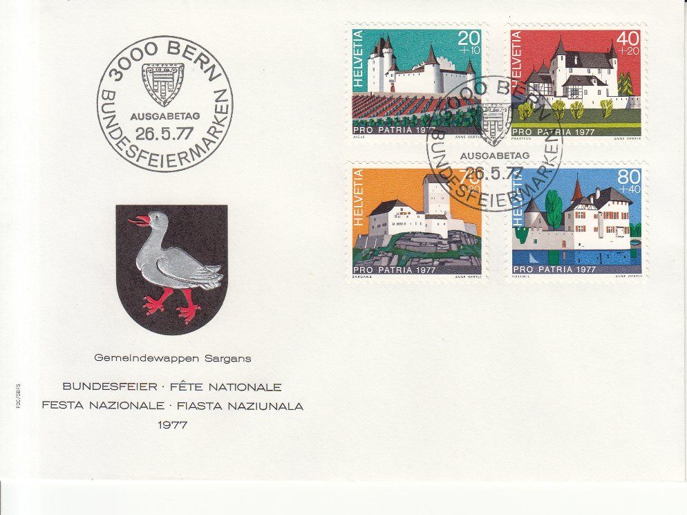 Tutti i francobolli: SBK B174 - B177 FDC – Usato da Bürglen TG venduto da StampGraf