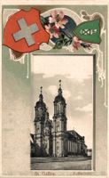 St. Gallen, Kathedrale. Prägerand mit Wappen