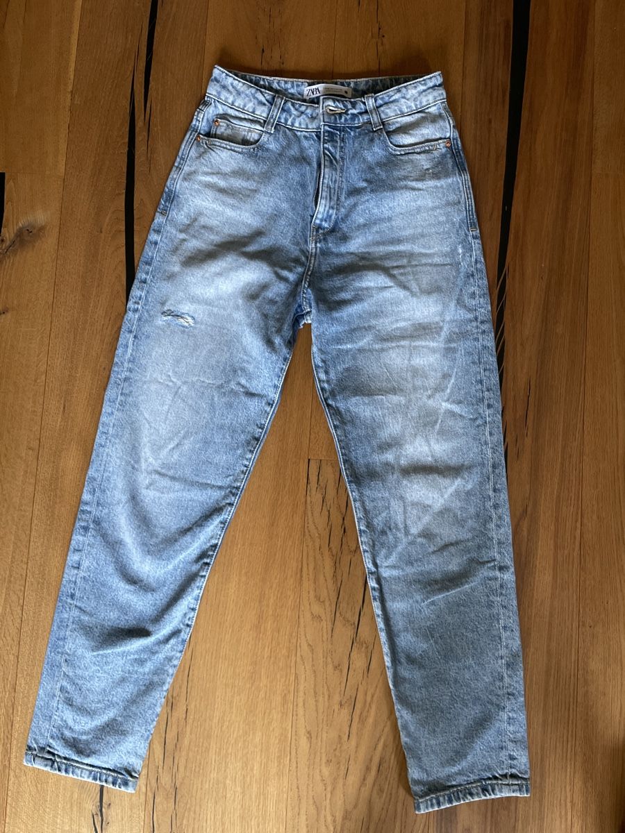 Zara Jeans: Zara Mom Jeans, Gr. 36, hellblau – Usato da Weinfelden venduto da aline.brc 1