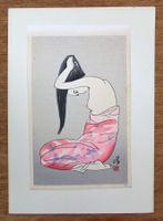 Japan Holzschnitt Takehisa Yumeji "Nach dem Bad"