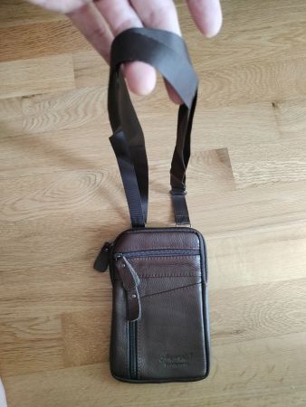 Echtleder Umhänge-Gürteltasche Neu