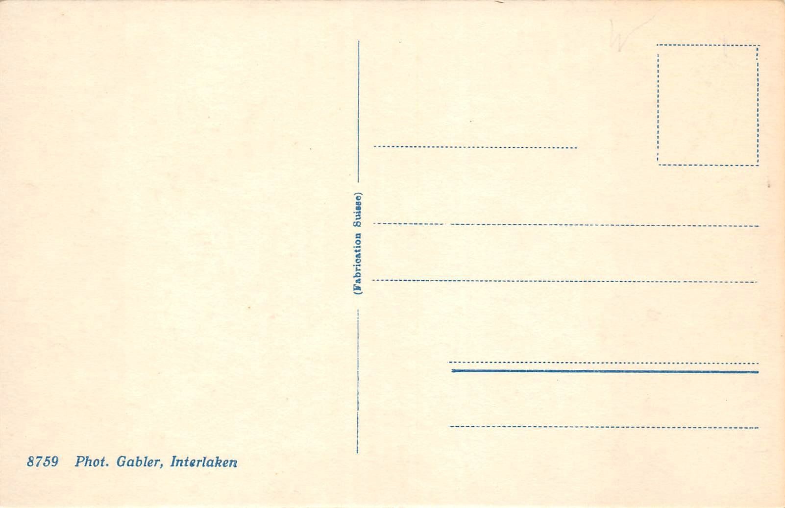 Cartoline postali: 2x Interlaken – Usato da Ottikon b.Kemptth. venduto da Neptun1974 1