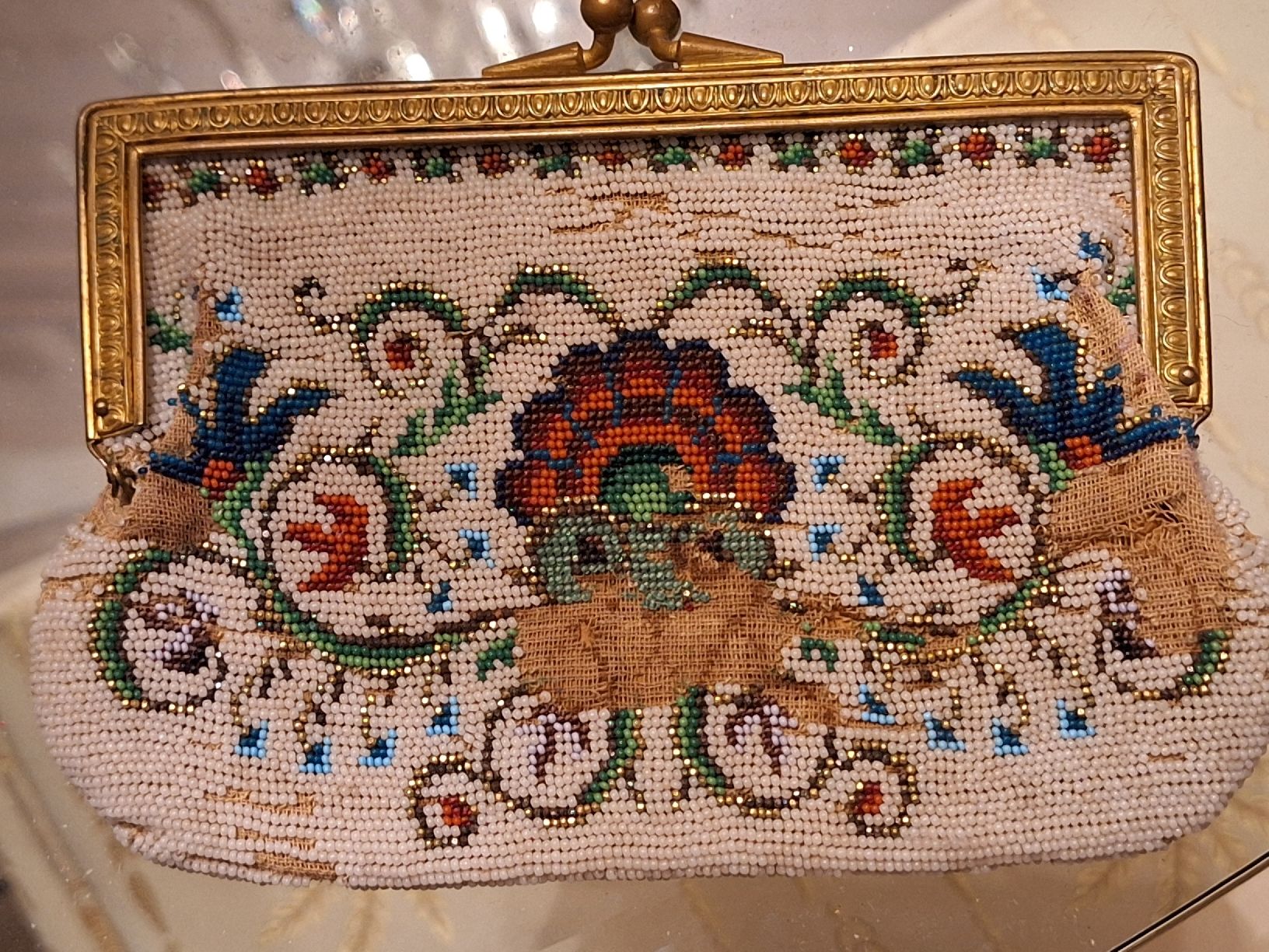 Borse da donna: Antike Perlen Tasche Handmade von ca. 1890 – Usato da Rheinfelden venduto da Cleopatra2000 3