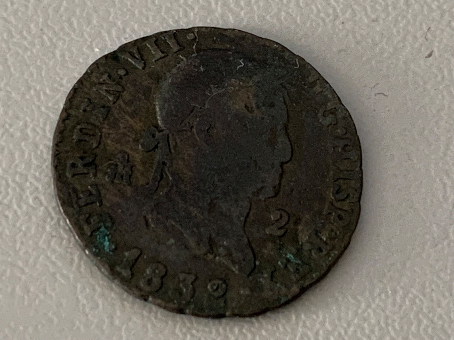 Alle Münzen: FERNANDO VII , 2 MARAVEDIS DE 1832 , SEGOVIA – Gebraucht aus Zufikon von SULMI02