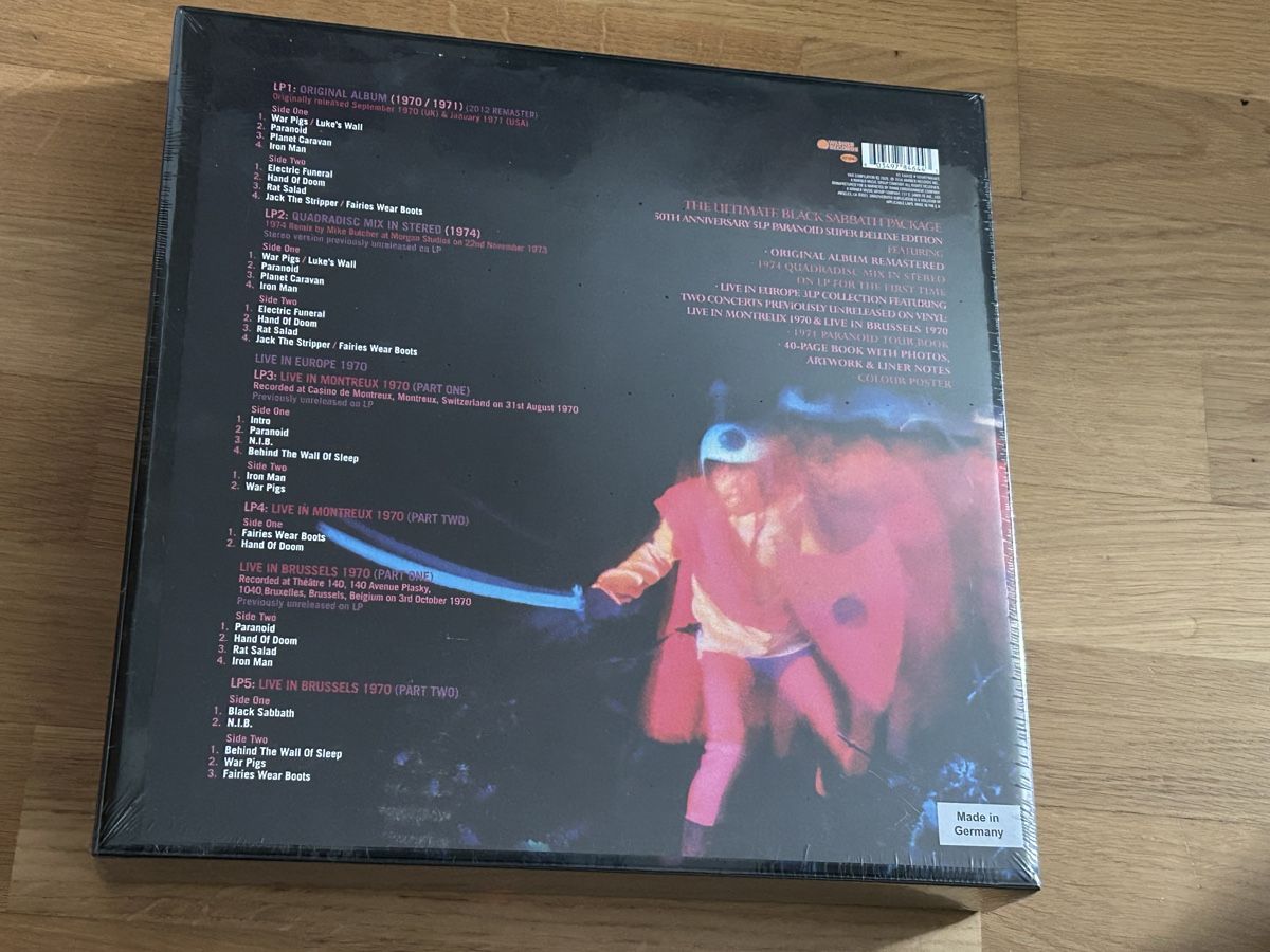 Dischi in vinile: Black Sabbath Box. Neu noch ungeöffnet – Nuovo e nell'imballaggio originale da Faulensee venduto da Mizuno06 3