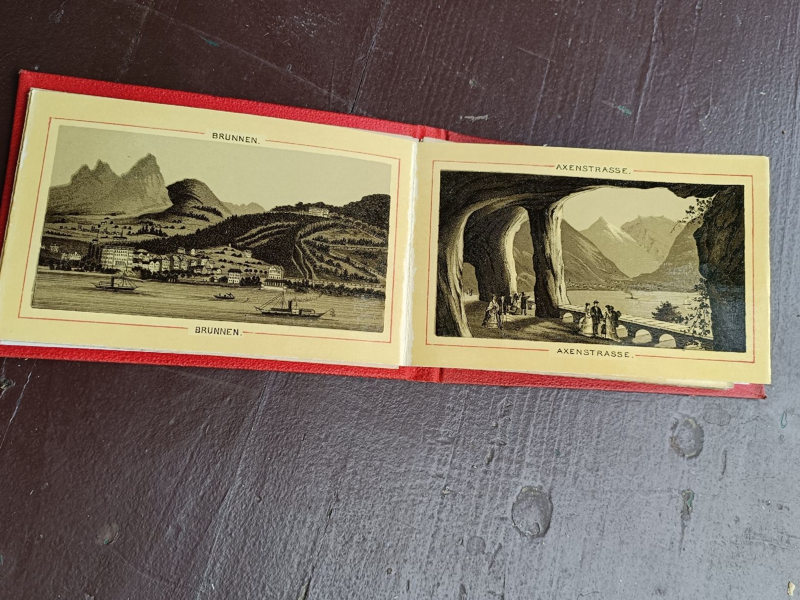 Cartoline postali: Antikes Litho Bilder Set / Rigi Vierwaldstättersee Gotthard  – Usato da Brugg AG venduto da Ente015 4