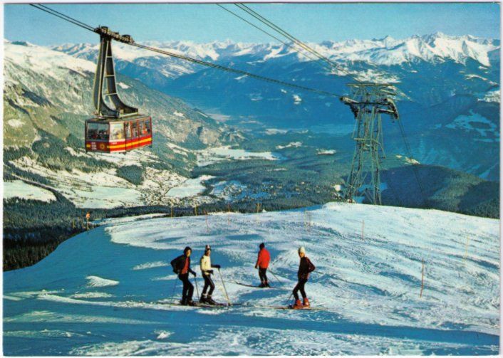 Ansichtskarten: Laax - Luftseilbahn Crap Sogn Gion – Gebraucht aus Binningen von Mountainrider