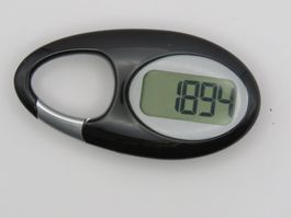 Schwarzer Clip Schrittzähler - Für Ihre Fitness - Neu