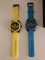 Adidas Uhren Set Gelb und Blau