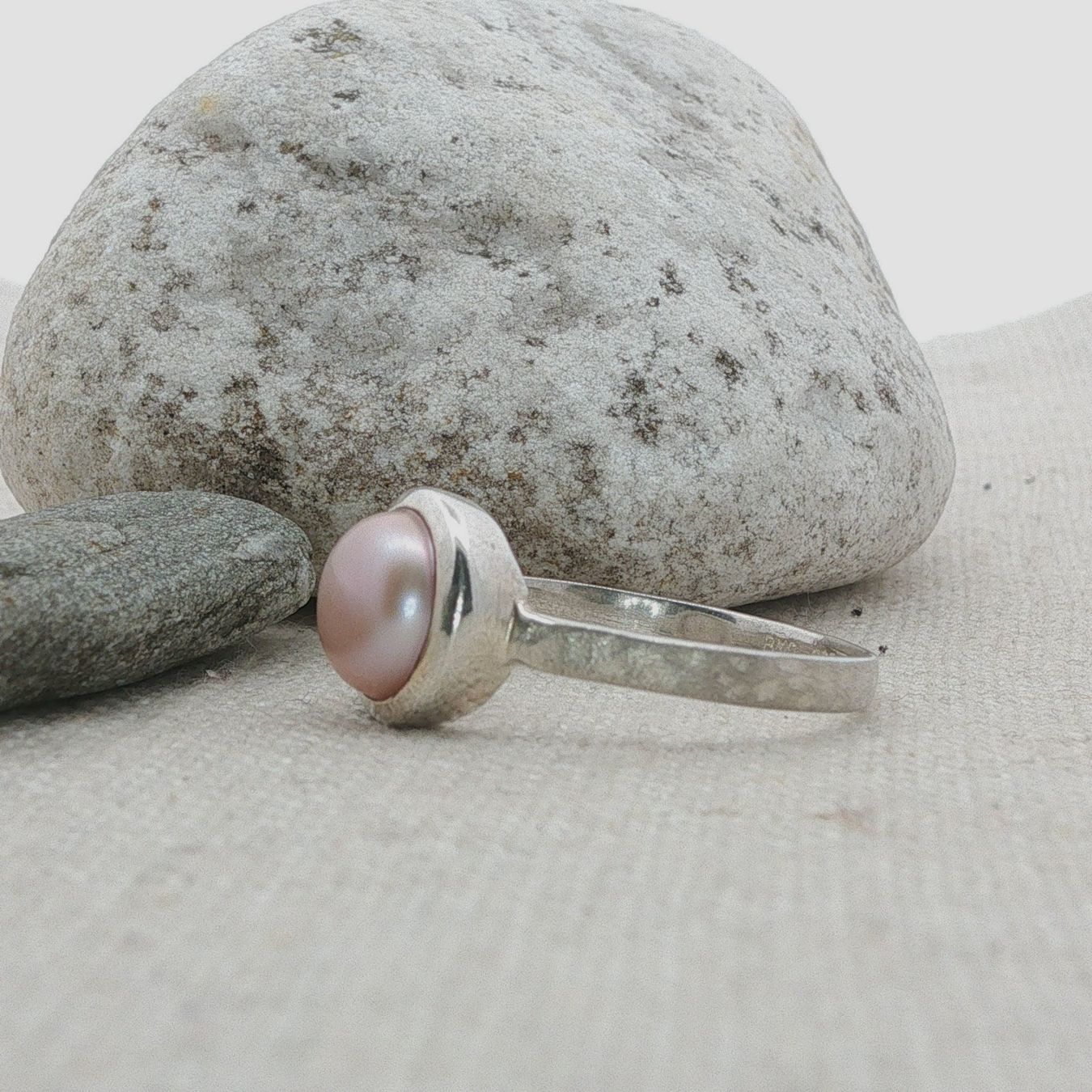 Olga Ribler Ringe: Feiner Silber Ring 925 mit Perle Grösse 61 – Neu (gemäss Beschreibung) aus Luzern von Schmuckoutlet 2