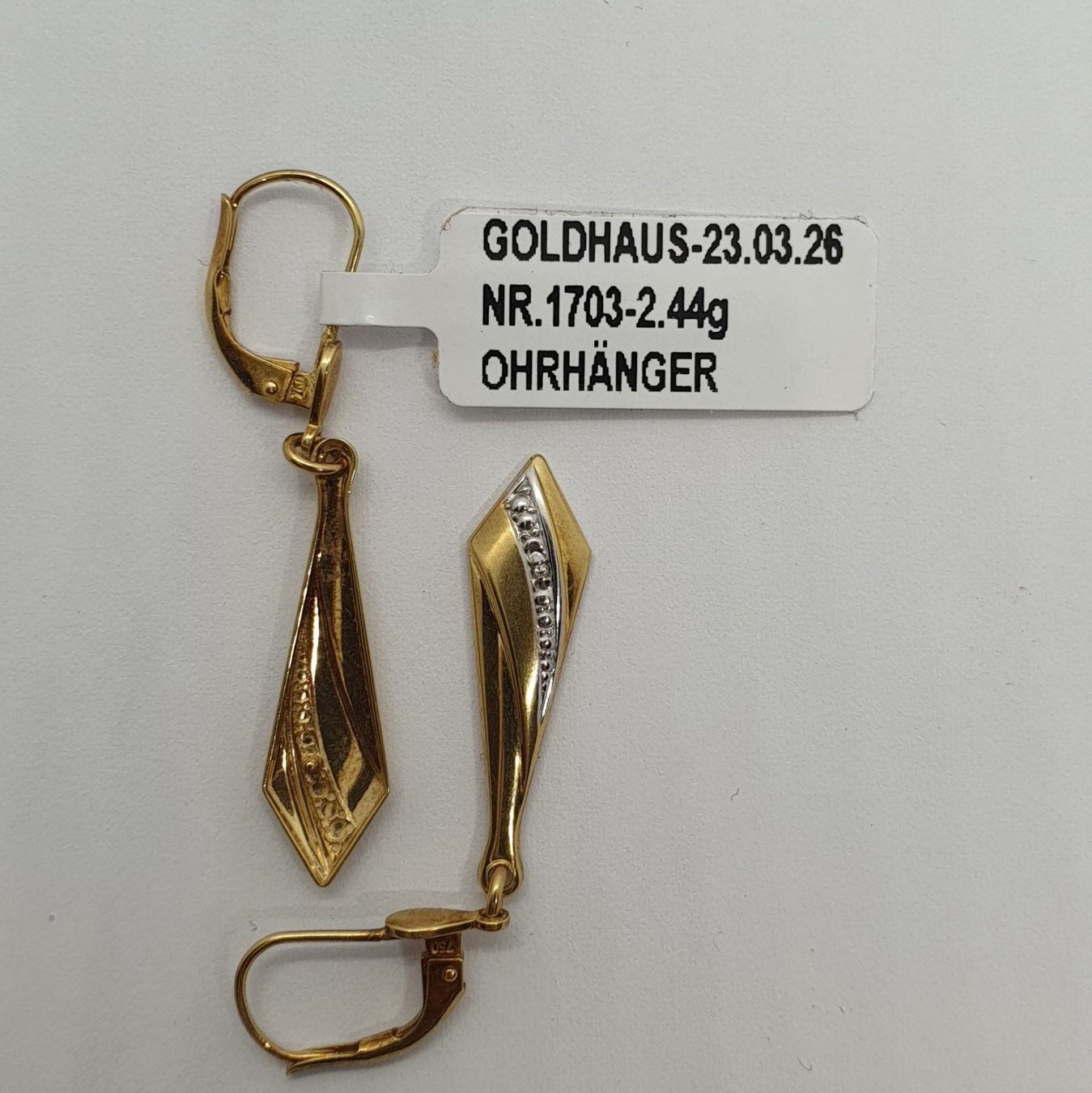 Ohrringe & -stecker: Echt 18K Gold Ohrhänger – Gebraucht aus Luzern von Goldhaus-Luzern 4