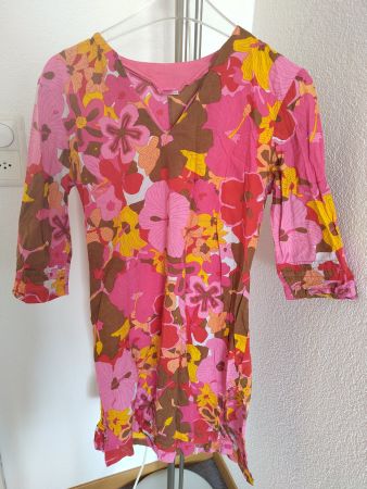 LETZTE CHANCE Oilily Strand- Tunika pink und gelb Gr. 36