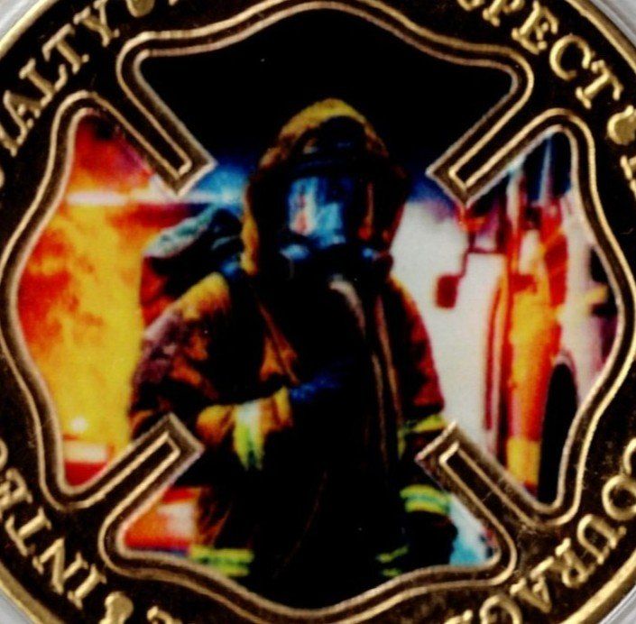 Medaillen: Fire_Rescue_Service_Integrity_Loyalty_Duty_Respect_Medaill 3 – Neu (gemäss Beschreibung) aus Hombrechtikon von Fraese01 2