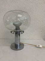 Vintage Space Age Tischlampe / Pilzlampe aus Chrom 70er