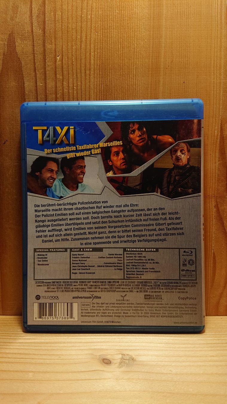 Tous les DVDs: TAXI 4 auf Blu-Ray – D'occasion à Wilderswil par Exebub 1