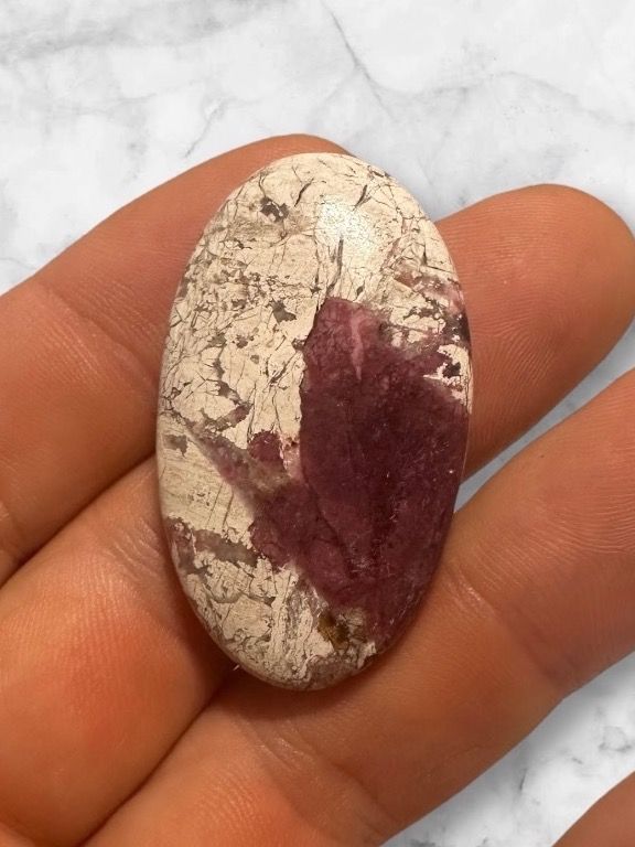Minerali & Pietre curative: Cobalto Calcit Cabochon, 55ct – Nuovo e nell'imballaggio originale da Männedorf venduto da cab_cb8m