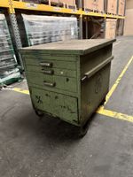 Werkzeugschrank Vintage grün, 3 Schubladen, Top Zustand!