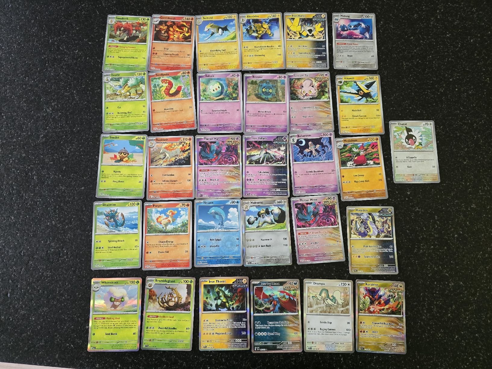Pokémon Cartes à collectionner: Pokemon Temporal Forces holo et reverse 31 cartes – Neuf (Voir description) à Chézard-St-Martin par arkanges25