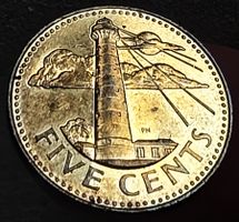 BARBADOS 5 CENTS 1999