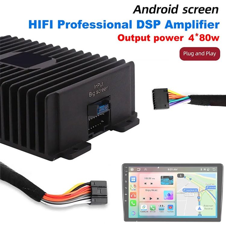 Beausoleil Auto Radio Verstärker - 4x80W Leistungsverstärker Für Besseren Sound