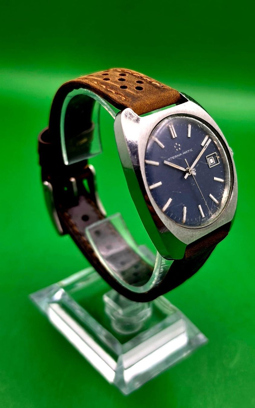 Eterna Uhren: ETERNA-MATIC AUTOMATIC DATE SWISS MATHIAS GYGER 1958-1978 – Gebraucht aus Neftenbach von Taschen-Uhren 8