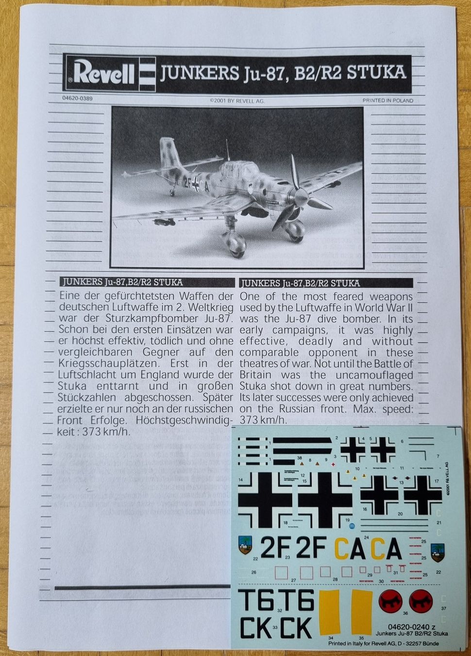 Revell Modellbausätze & Standmodelle: Revell : Junkers Ju-87 B2/R2 – Neu und originalverpackt aus Froideville von xXSebastienXx 3