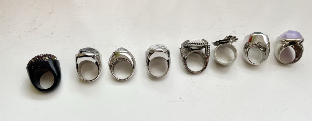 Swarovski Anelli: Konvolut SWAROVSKI Ringe, Gr.52 – Usato da Meilen venduto da delta-da-spica 1