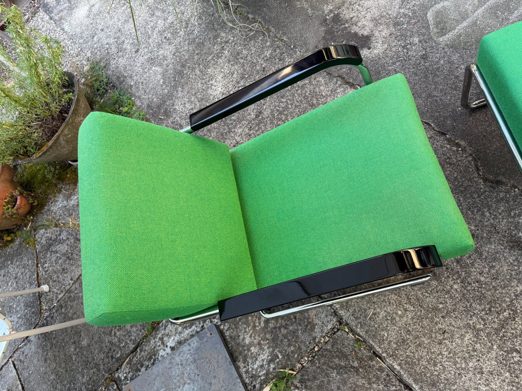 Embru Poltrone: Embru Moser Fauteuil 1435 und Hocker // Werner Max Moser – Usato da Schinznach-Dorf venduto da mix 5