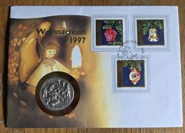 Silbermedaille Weihnachten 1997
