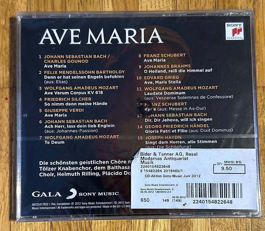 CDs: CD | Ave Maria – D'occasion à Münchenstein par th_bl 1