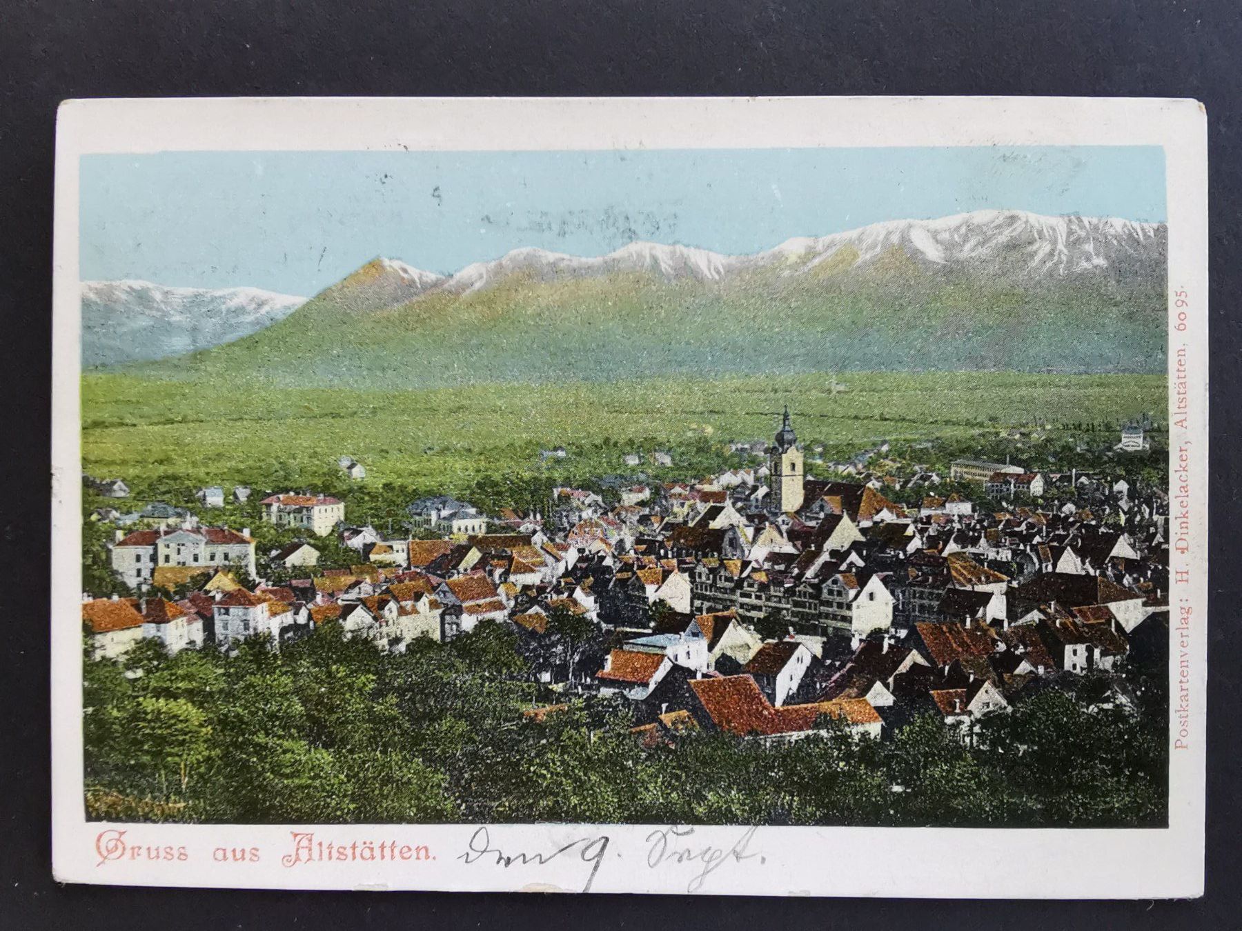 Ansichtskarten: Rheintal  Altstätten  Ansichtskarte  1905 – Gebraucht aus Rheineck von kat_7gld