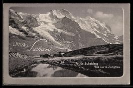 AK Petite Scheidegg, Vue sur la Jungfrau