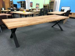 XL BAUMKANTENTISCH  EICHE GEÖLT 300cm*100cm WINTER SALE%