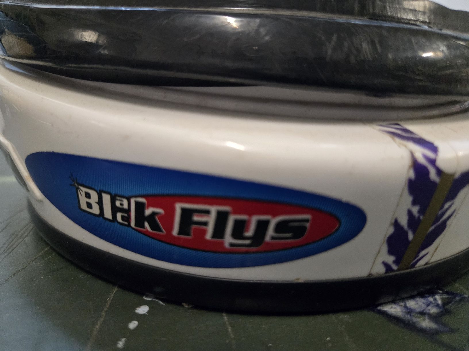 Caschi: Casque integral Blak Flys IWA blanc violet  – Difettoso da Genève venduto da xso_dm5n 1