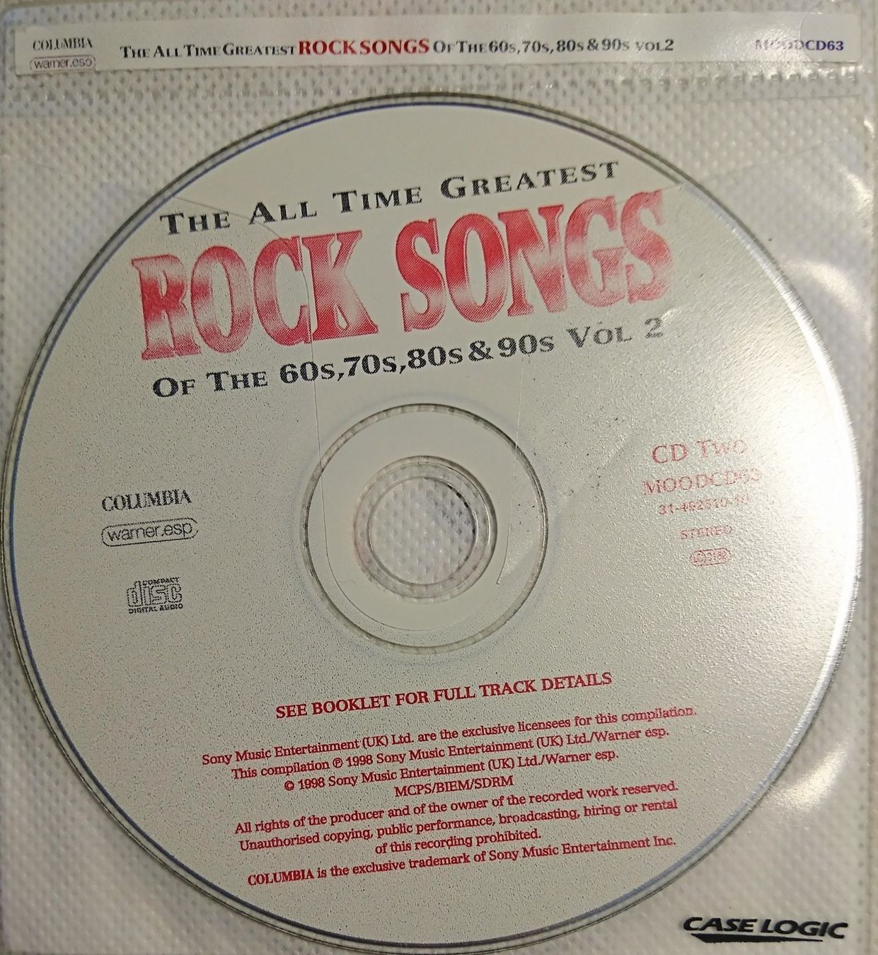 CD: ALL TIME GREATEST ROCK SONGS 2xCD SET – Usato da Zürich venduto da Raz88 1