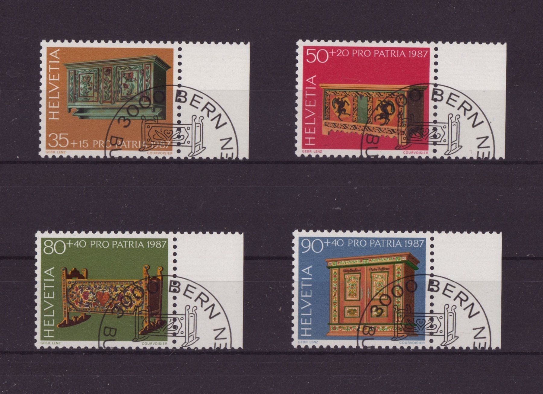 Tutti i francobolli: 1987 Satz Pro Patria ET – Usato da Eggersriet venduto da stamp303