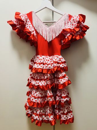 Flamenco Kleidchen für Mädchen 5-6 Jahre